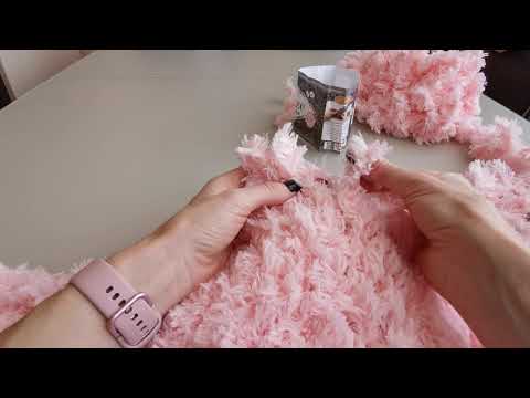 Видео: Как вязать из Alize Puffy FUR