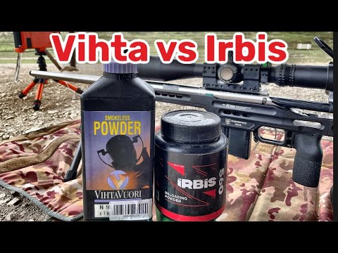 Видео: Тест пороха Irbis и Vihta на разбег скоростей и на кучность. Отстрел на 700м.