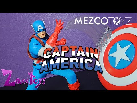 Видео: Mezco 1:12 Collective: Обзор классической фигурки Капитана Америки Стива Роджерса из комиксов Mar...