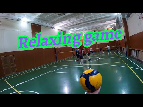 Видео: Раслабляющая, ленивая игра, но мы выиграли!) Волейбол от первого лица!) #volleyball #волейбол 