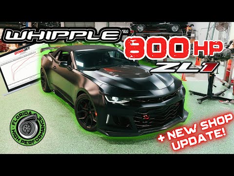 Видео: Нагнетатель WHIPPLE 3.0L выдает 800 л.с. на этом Camaro ZL1 + НОВЫЙ МАГАЗИН!