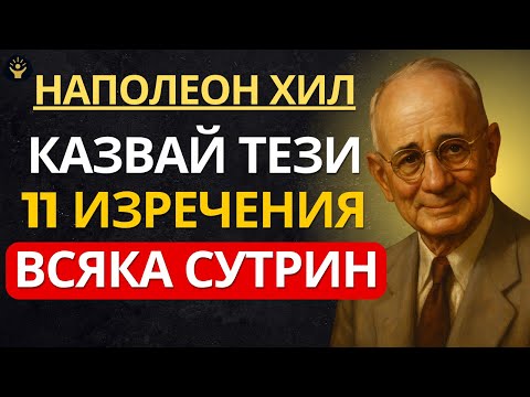Видео: Казвай това всяка сутрин и гледай как започват ЧУДЕСАТА | Наполеон Хил