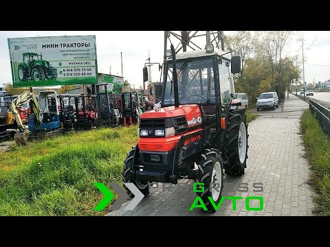 Видео: Японский трактор KUBOTA GL40 с кабиной 40 л.с. колея 114 см клиренс 47 см. кондиционер печка