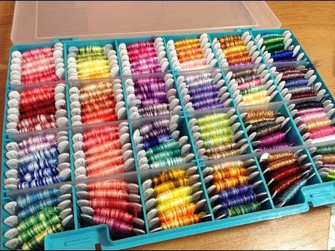 Видео: Обновленное хранение ниток мулине и мое мнение о нитках.
