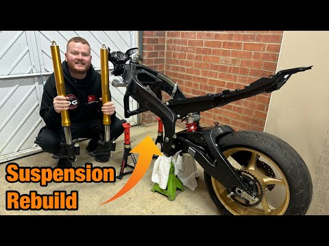 Видео: Ремонт трекового мотоцикла Yamaha R6, обслуживание вилки и маятника.