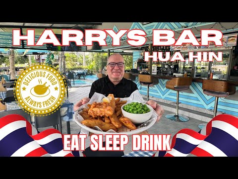 Видео: Идеальное место, чтобы поесть и поспать в Хуа Хине. Harrys Bar #huahinthailand