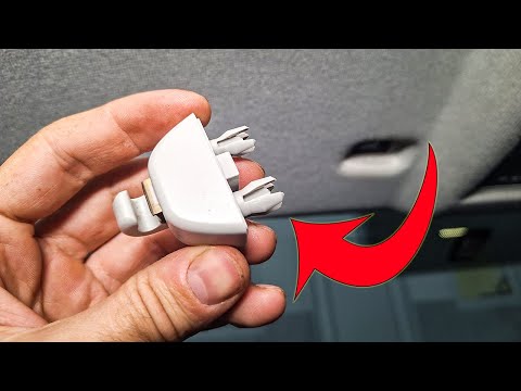 Видео: Как снять крепление козырька, не сломав его и потолок: Фольксваген, Шкода, Ауди