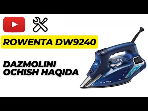 Видео: разборка утюга ROWENTA DW 9240