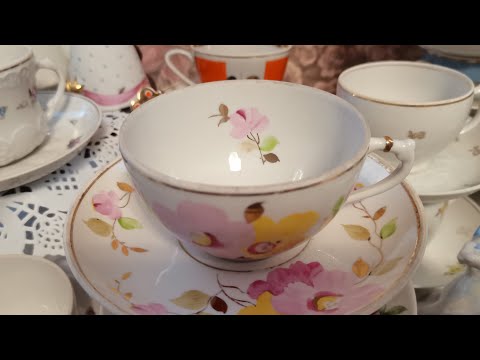 Видео: Убираюсь, новые пары☕, гуляю по городу.... 💗 #советскийфарфор #дулево #ГХЗ #чайныепары 