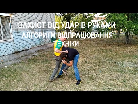Видео: КРАВ МАГА. Алгоритм відпрацювання техники: захист від ударів руками ухилами та нирками.
