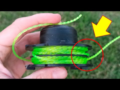 Видео: ПРОСТЕЙШИЙ СПОСОБ! (за 2 мин) Как намотать Леску на Катушку Триммера / Мотокосы?