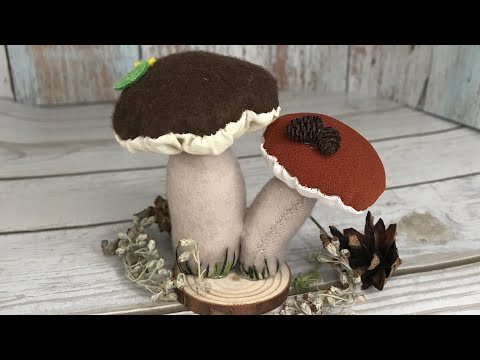 Видео: Поделки с детьми из подручных материалов. Гриб-мягкая игрушка.