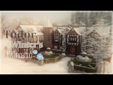 Видео: Зимняя усадьба Тюдор❄️ | Tudor Winter's Manor | The Sims 4: Speed Build