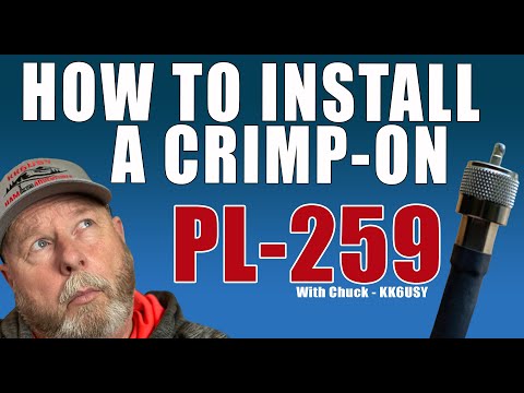 Видео: Как установить обжимной фитинг PL-259.