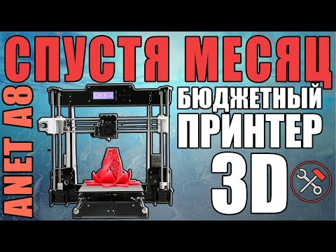 Видео: СПУСТЯ МЕСЯЦ - Бюджетный принтер - ANET A8 (что было и что будет)