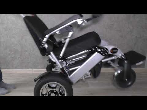 Видео: Инвалидная коляска с электроприводом. Ortonica Pulse 640 Folding Power Wheelchair