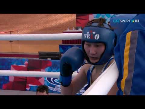 Видео: Бокс. ЧРК. Финал. Женщины (63 кг). Аида Абикеева - Милана Сафронова