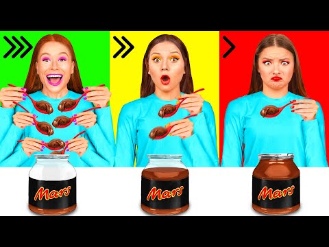 Видео: Быстрая Средняя или Медленная Скорость Еды Челлендж от GoFun Challenge