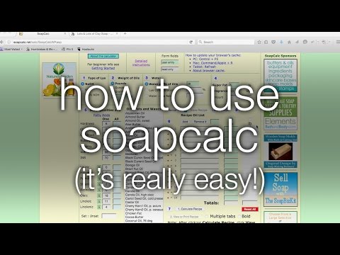 Видео: Как использовать SoapCalc (это просто!)