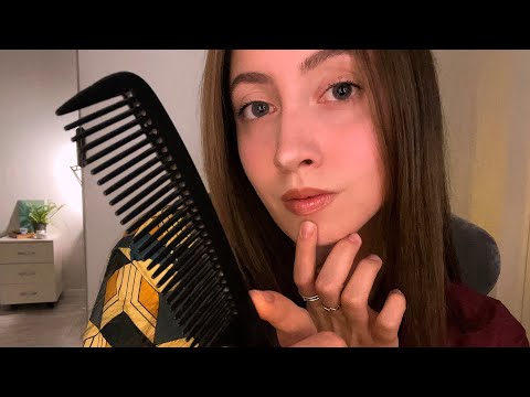 Видео: АСМР🌻НЕЖНО РАСЧЕШУ ВОЛОСЫ И РАССКАЖУ СКАЗКУ тихим голосом💛