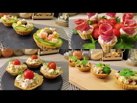 Видео: 5 вариантов ПРОСТЫХ НАЧИНОК для тарталеток на праздничный стол🔥