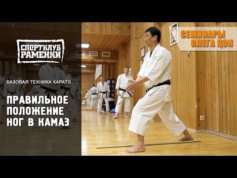 Видео: Каратэ Шотокан. Уроки Олега Цоя. Положение ног в камаэ