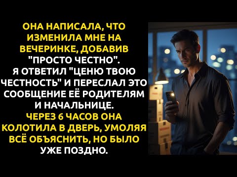 Видео: Она написала: "Я поцеловала другого, ПРОСТО ЧЕСТНО". Мой ответ РАЗРУШИЛ её жизнь.