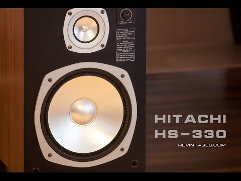 Видео: Колонки с металлическими диффузорами Hitachi HS 330