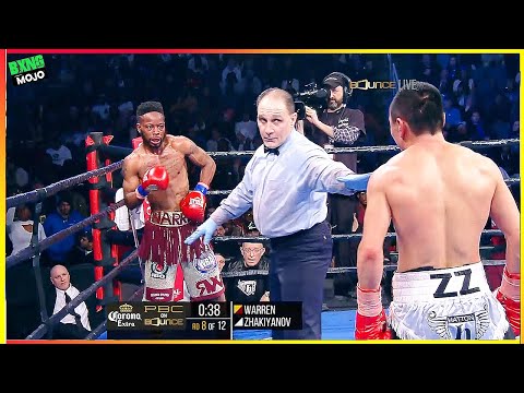 Видео: Рауши Уоррен (США) vs Жанат Жакиянов (Казахстан) - лучшие моменты бокса, HD