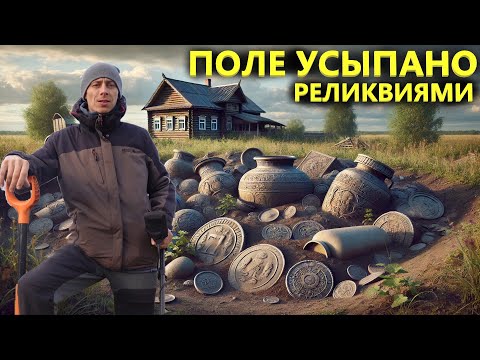 Видео: ПОЛЕ УСЫПАНО МОНЕТАМИ. ЗДЕСЬ ОСТАЛИСЬ РУИНЫ ИЗБЫ 19 ВЕКА. Коп поиск монет 2024