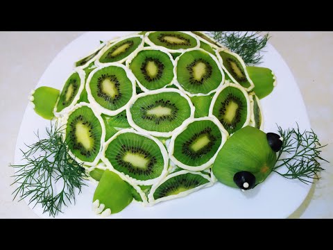 Видео: МК. САЛАТ в виде ЧЕРЕПАШКИ. Салат НА ЛЮБОЙ ПРАЗДНИК. Салат МАЛАХИТОВАЯ ШКАТУЛКА.