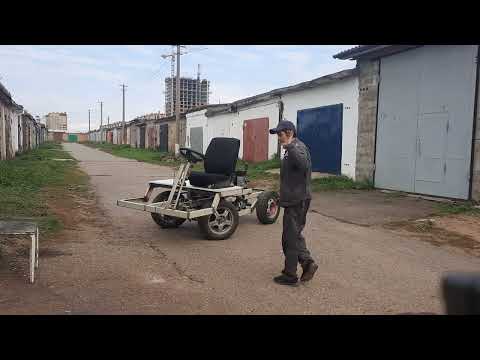 Видео: Первый выезд самодельного мини грузовика.