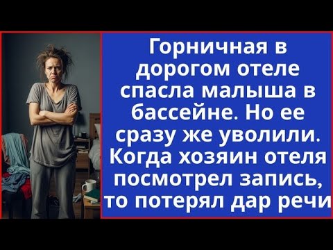 Видео: Горничная спасла малыша в бассейне и ее сразу же уволили. Хозяин отеля посмотрел запись и побледнел