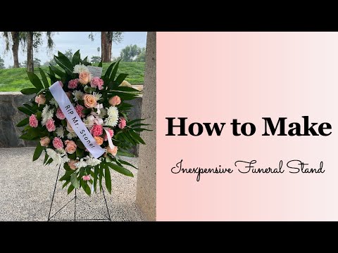 Видео: Как сделать | Недорогую траурную подставку