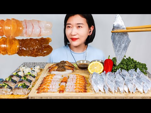 Видео: САШИМИ ИЗ КУЛАССНОЙ РЫБЫ, СЫРЫЕ КРЕВЕТКИ, СУШИ С МАКРЕЛЕМ АСМР МУКБАНГ EATING SOUNDS