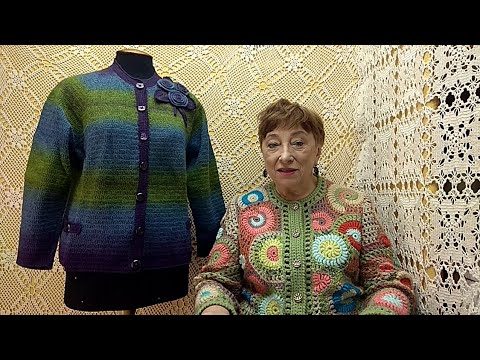 Видео: Жакет "Лаванда". Мастер-класс по вязанию крючком от О. С. Литвиной.