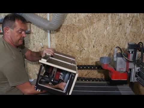 Видео: Столик для Зубр ПП 55, длина стола 530, откидной справа, крепление на ящик Макита.