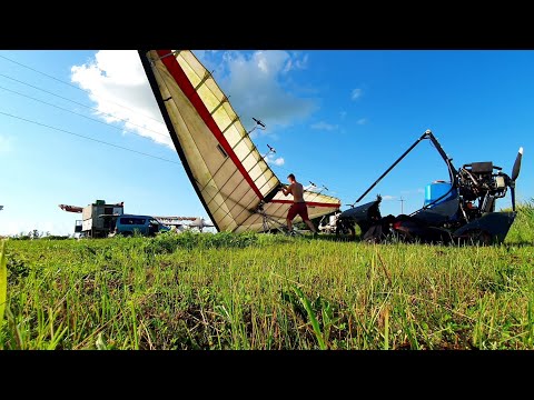 Видео: Самостоятельная установка крыла на дельталёт.