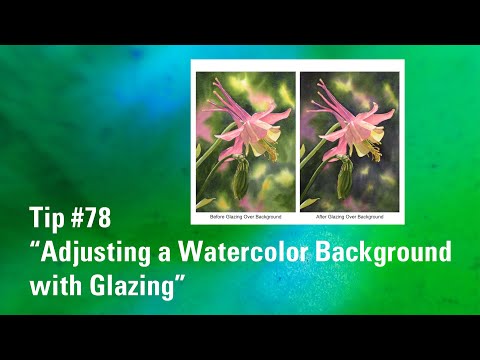 Видео: Как настроить акварельный фон | Лессировка акварелью | Совет 78 по акварельной живописи