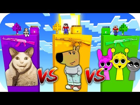 Видео: ЧАНК БУ ИСПУГАЛСЯ ПРОТИВ ЧАНК ЧИЛОВЫЙ ПАРЕНЬ ПРОТИВ ЧАНК СПРУНКИ В МАЙНКРАФТ НУБ И ДЕВУШКА ПРО