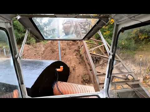 Видео: Драглайн ЭО 3211. Засыпка погреба.