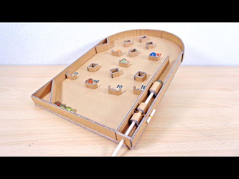 Видео: Поделки из картона 【Сделай сам】 Как сделать пинбол