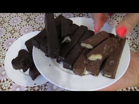Видео: Шоколадные батончики-конфетки без сахара.  Для LCHF или кето питания