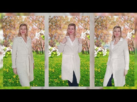 Видео: Вязаное пальто "Букляш"./ Подробное видео - описание 🧶