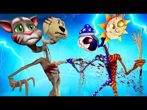Видео: БЕНОТОМОГОЛОВЫЙ ПРОТИВ СОЛНЦЕЛУНОГОЛОВОГО ФНАФ 9 В ГАРРИС МОД! FNAF 9 SECURITY BREACH В Garry`s Mod!