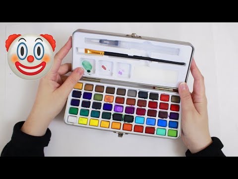 Видео: 50 ОТТЕНКОВ БЕЛИЛ? тестирую акварель