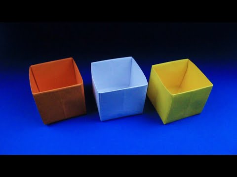 Видео: Как сделать коробочку из бумаги. Оригами коробочка