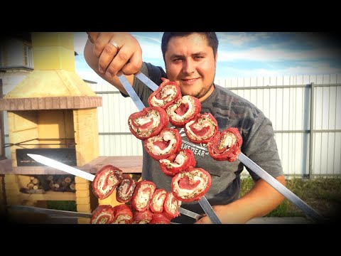 Видео: Новый ШАШЛЫК - МЯСНЫЕ РОЛЛЫ на мангале. ENG SUB