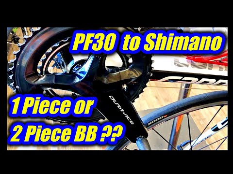 Видео: Переделка каретки PF30 в шатуны Shimano
