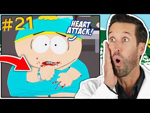 Видео: ВРАЧ смотрит СМЕШНЫЕ медицинские сцены из Южный Парк #21